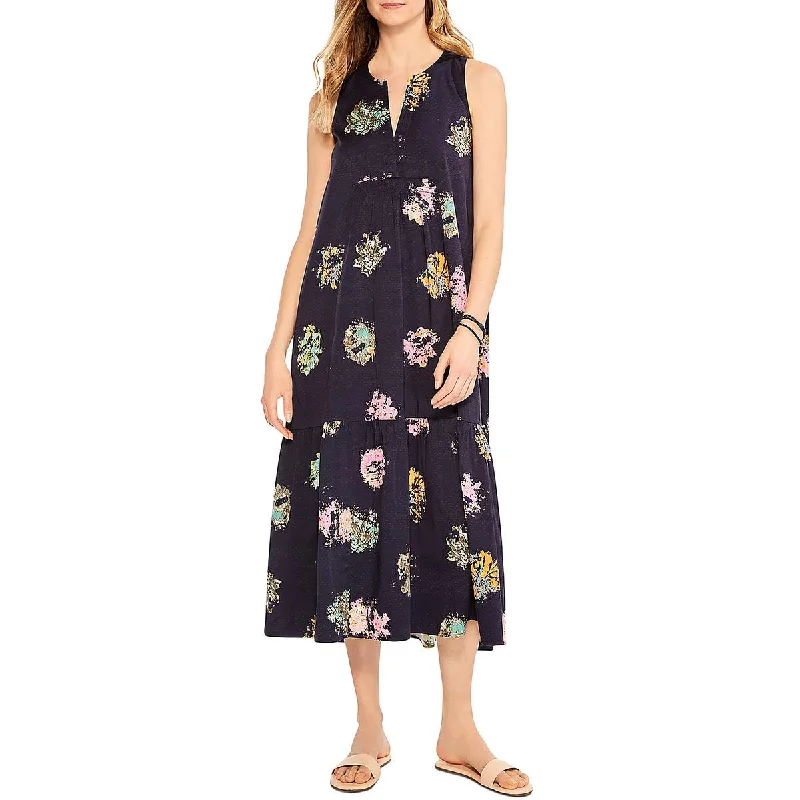 Nic + Zoe Womens Cotton Mid-Calf Midi Dress