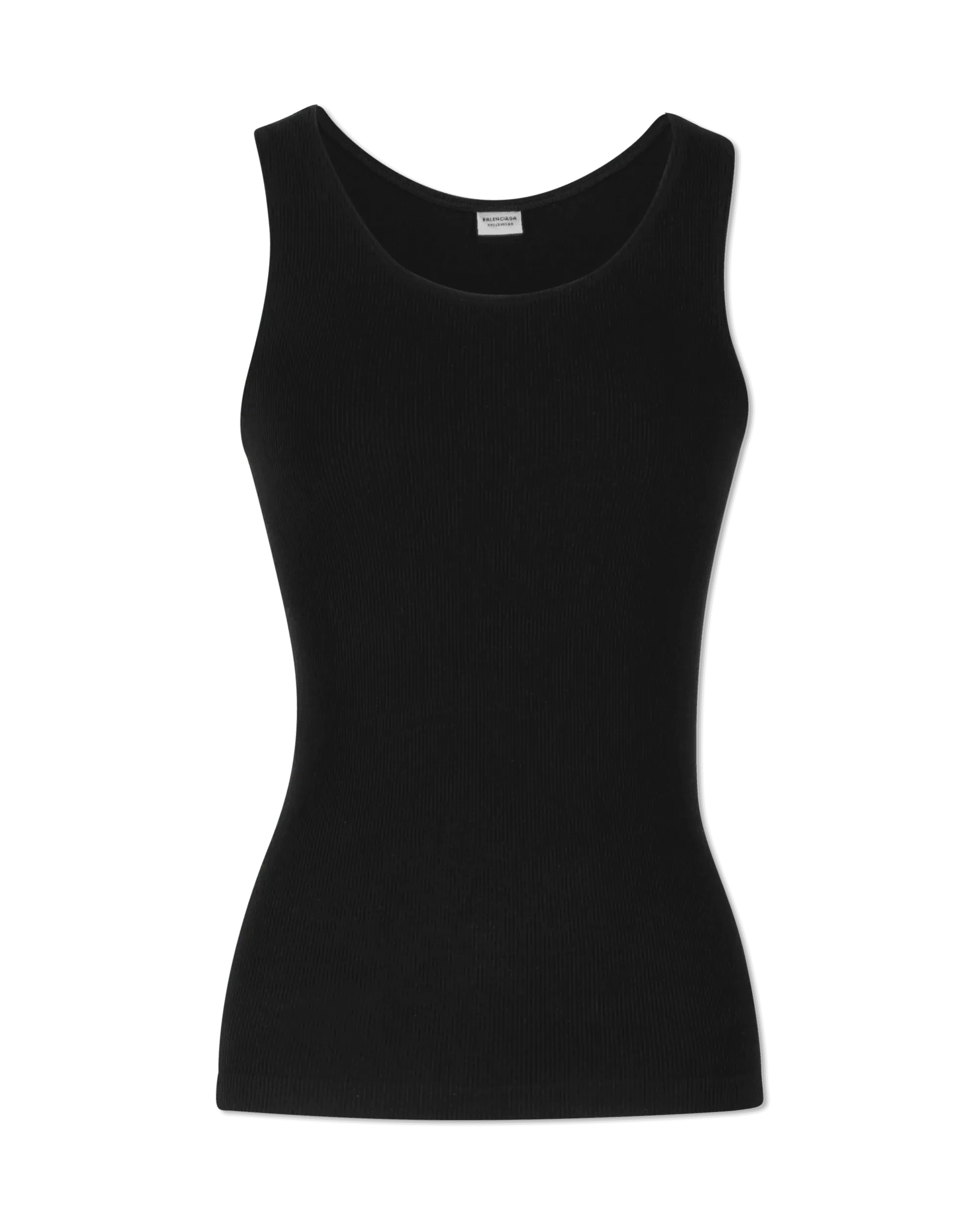 Ribbed Jersey Tank Top