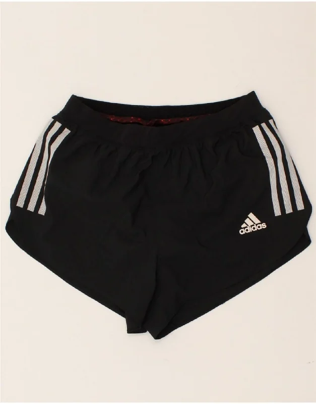 ADIDAS Womens Climalite Sport Shorts UK 8 Small Black