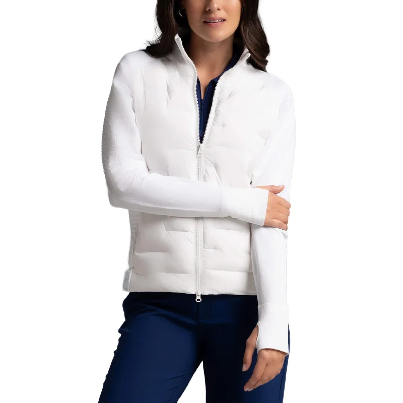 IBKUL Women's Hybid Puff Jacket - White