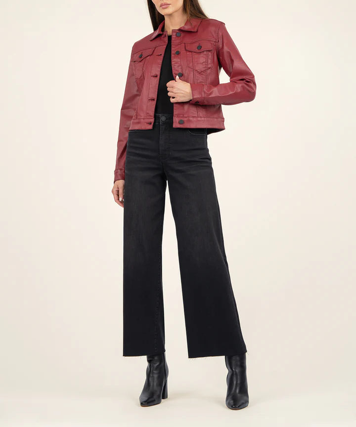 Julia Crop Jacket (Red)