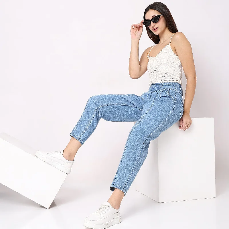 Slouch Fit High Rise Jeans