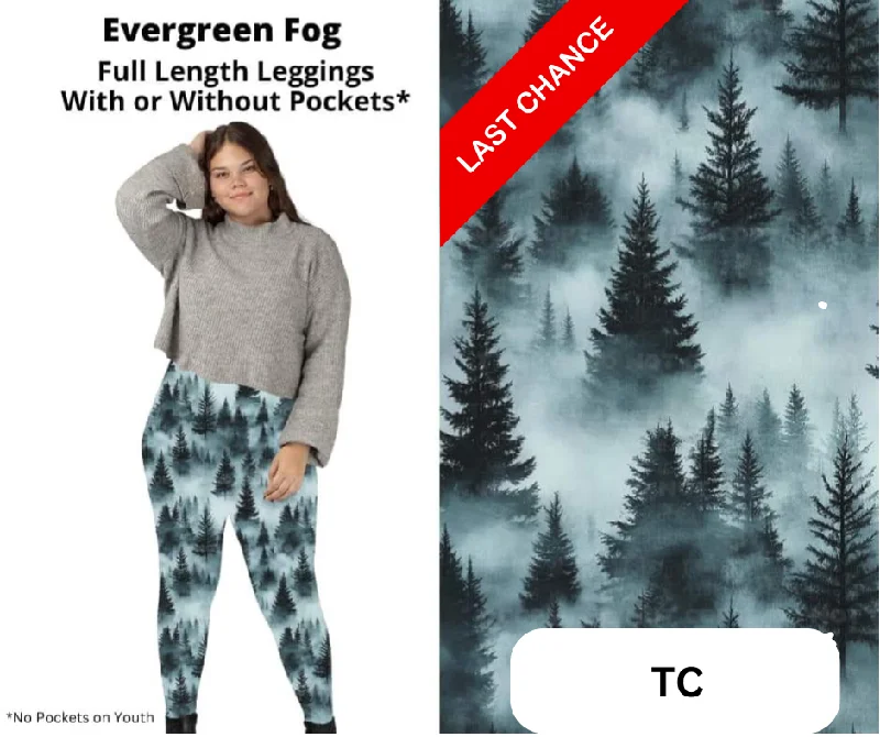 Evergreen Fog Full Length Leggings w/ Pockets