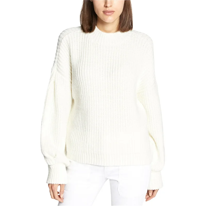 Sanctuary Clothing Womens Mara Ribbed Pullover Sweater, Off-White, X-Small