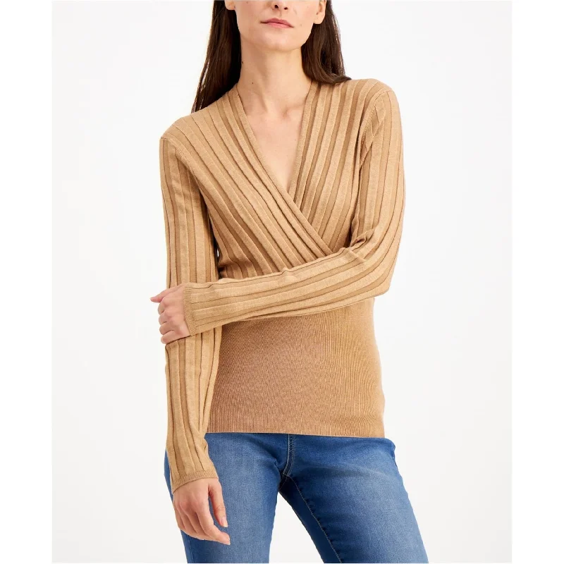 I-N-C Womens Ribbed Pullover Sweater