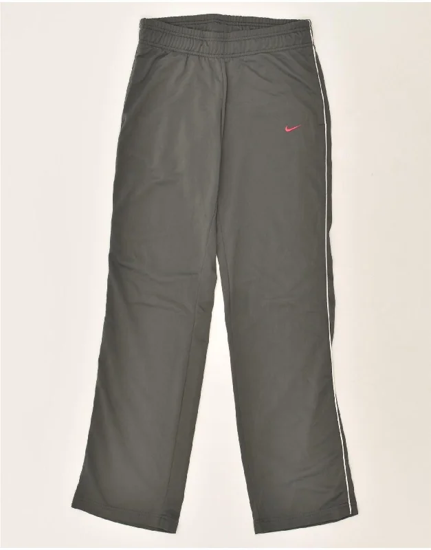 NIKE Womens Tracksuit Trousers UK 8 Small Grey Polyester