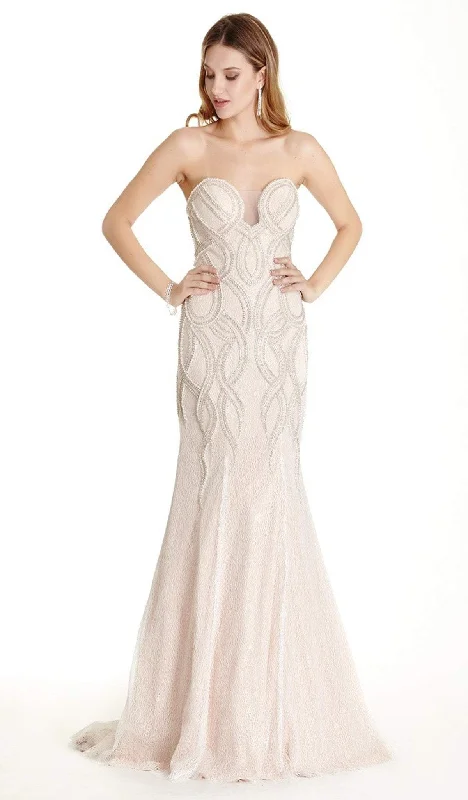 Aspeed Design - Embellished Strapless Trumpet Prom Dress