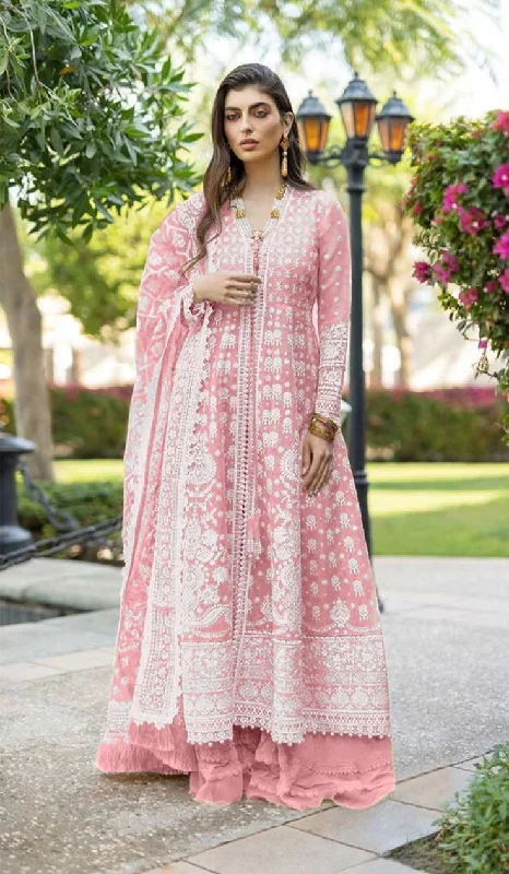 S 62 D Lawn Cotton Heavy Embroidered Long Straight Cut Pakistani Suit