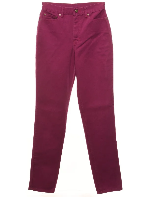 Purple Tapered Jeans - W28 L33