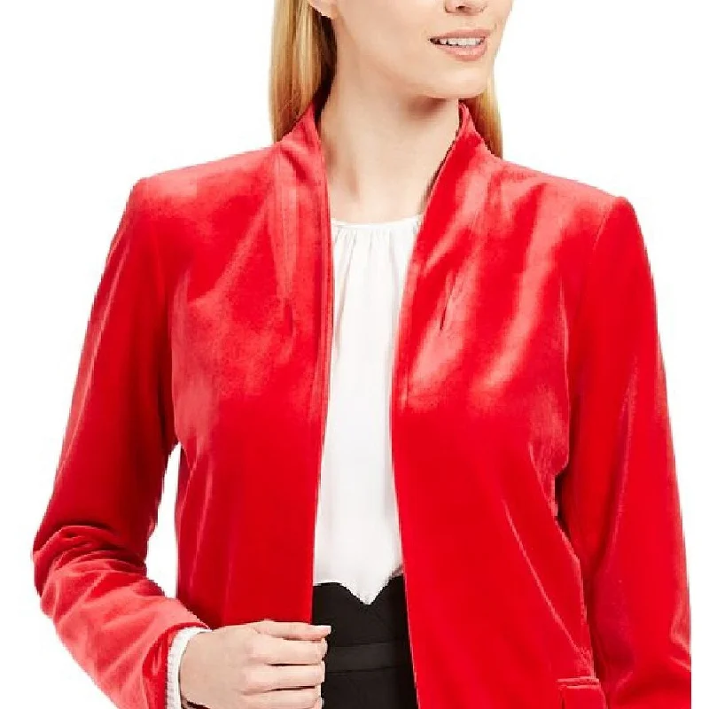 Calvin Klein Women's Evening Blazer Jacket Red Size 10 Petite