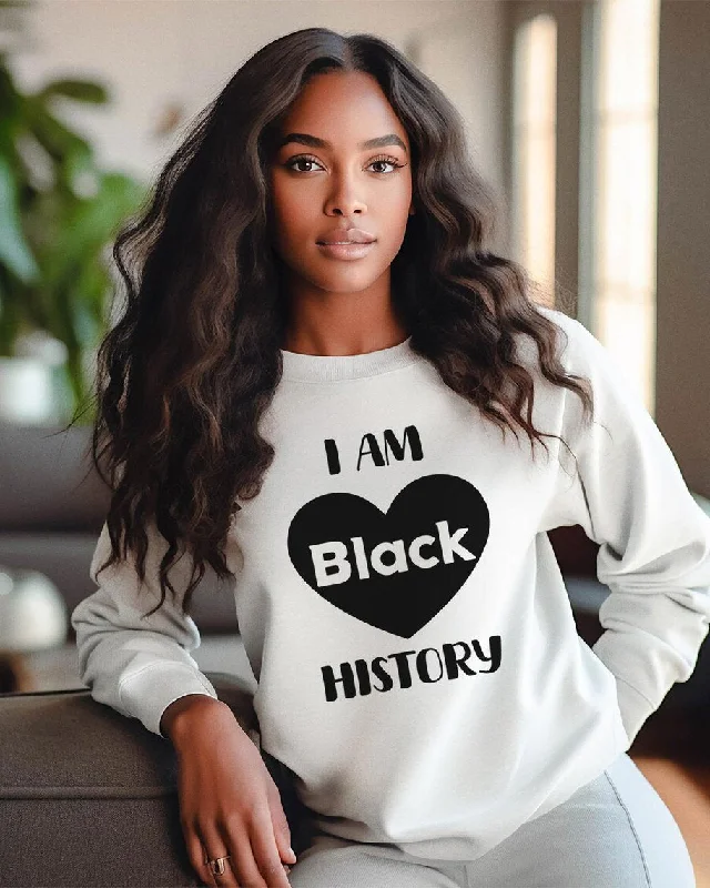 I Am Black History Unisex Long Sleeve Sweatshirt