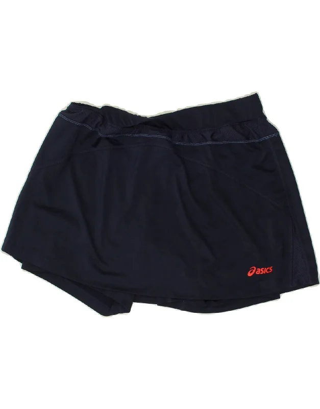 ASICS Womens Skort UK 14 Large Navy Blue