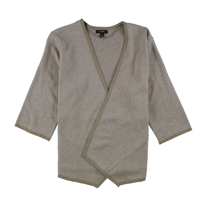 Alfani Womens Asymmetrical Cardigan Sweater