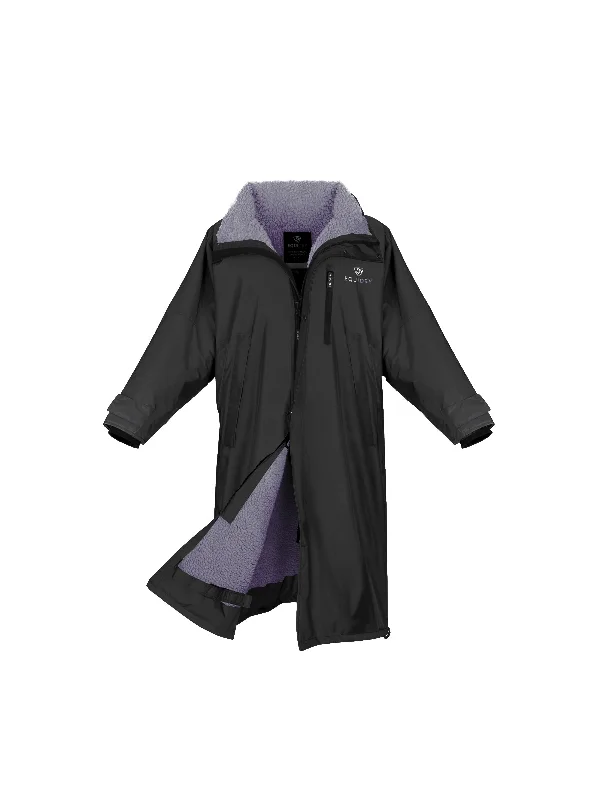 Evolution Women's | Thick Fleece | Stowaway Hood | Black/Lilac