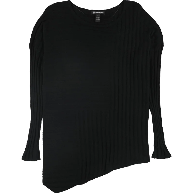 I-N-C Womens Asymmetrical Knit Sweater