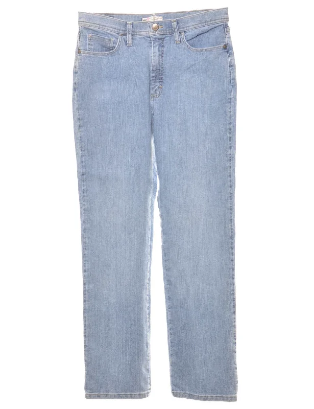 Straight-Leg Light Wash Lee Jeans - W30 L31