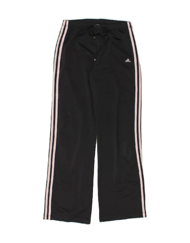 ADIDAS Womens Tracksuit Trousers UK 10 Small Black Polyester