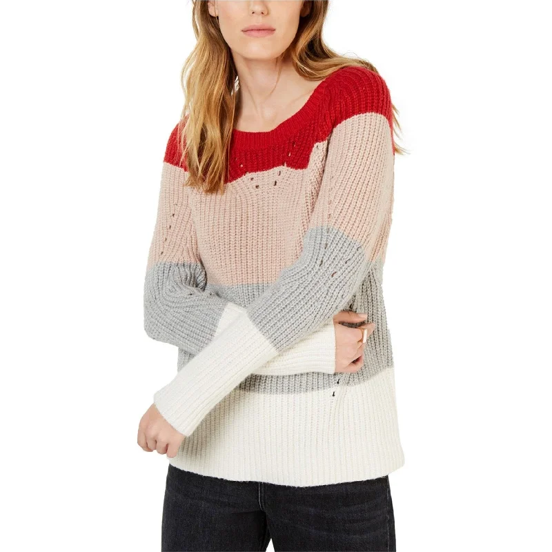 Lucky Brand Womens Pointelle Knit Sweater