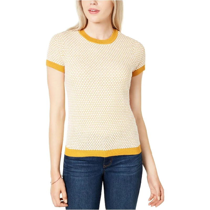 Maison Jules Womens Honeycomb Pullover Sweater