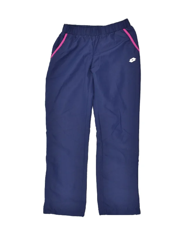 LOTTO Womens Tracksuit Trousers UK 6 XS Blue Polyester