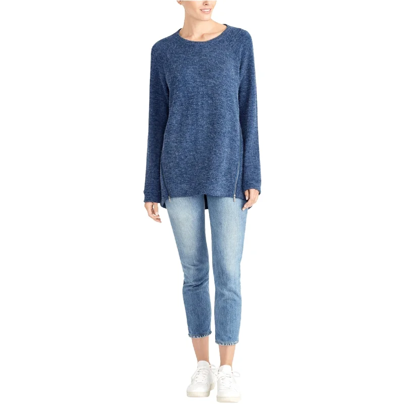 Rachel Roy Womens Rowan Zipped Side Pullover Sweater