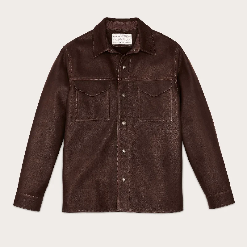 FULL GRAIN LEATHER JAC-SHIRT