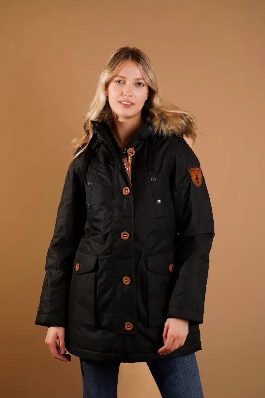 Everly Black Parka