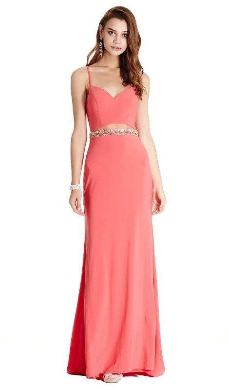 Aspeed Design - Embellished Sweetheart Sheath Prom Dress