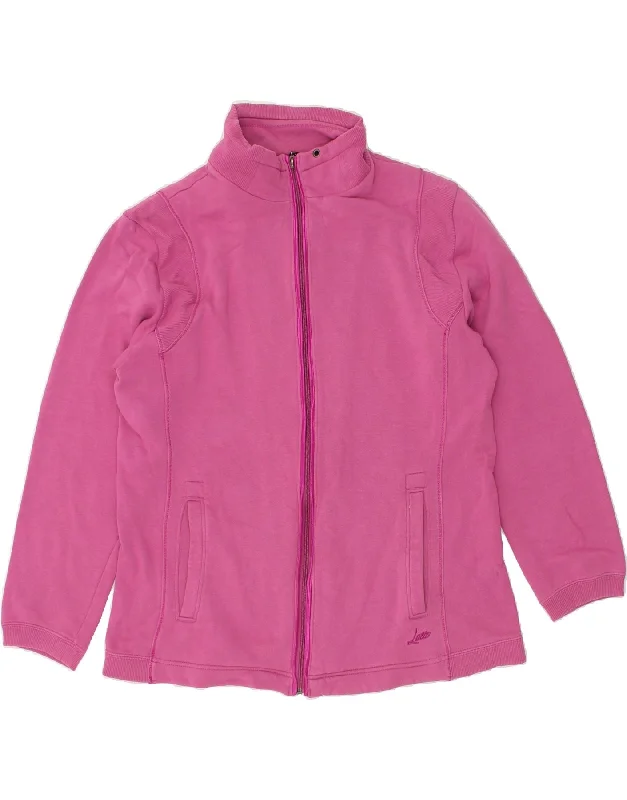 LOTTO Womens Tracksuit Top Jacket UK 16 Large Pink