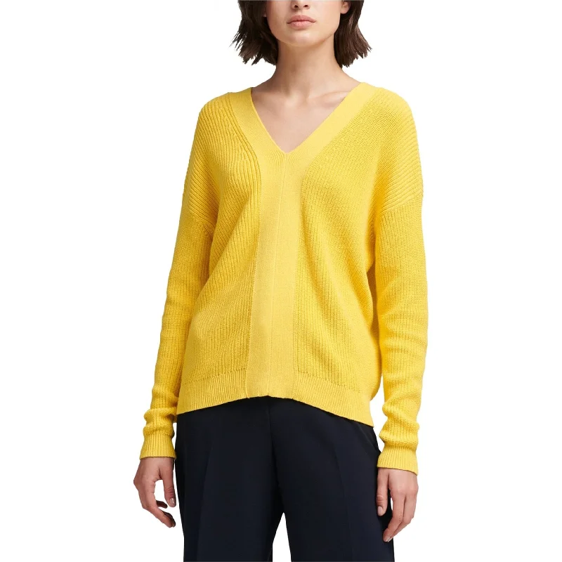 Dkny Womens Lace-Up Back Pullover Sweater