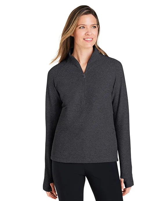 NE725W - North End Ladies Spirit Textured Quarter-Zip