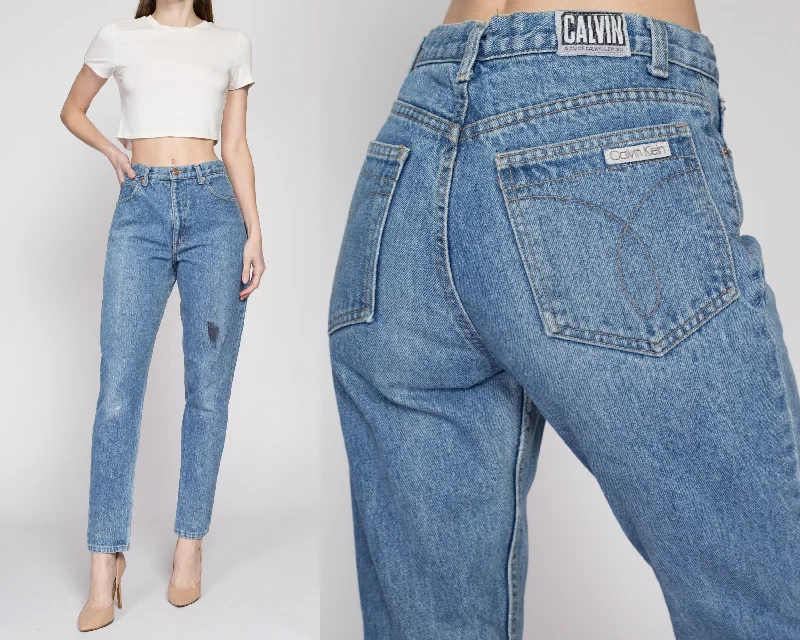 Small 80s Calvin Klein High Waisted Mom Jeans 27"