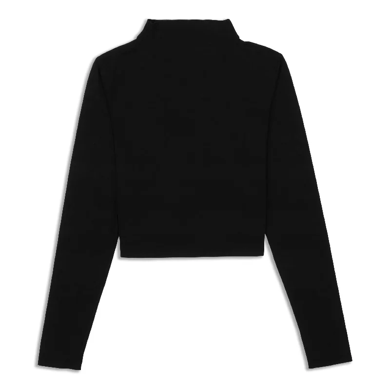 All Aligned Mock Neck Long Sleeve Shirt - Resale