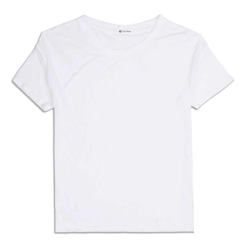 Love Curved-Hem Crewneck T-Shirt - Resale