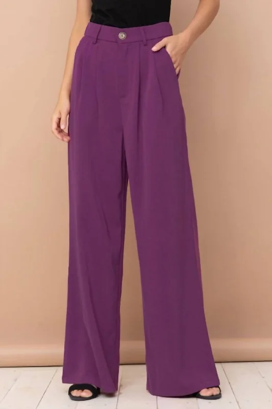 Dress Pants In Purple