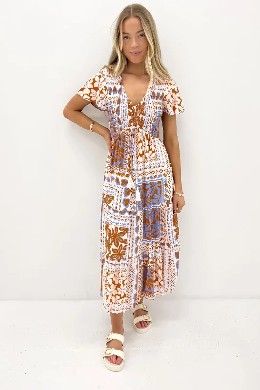 Jeriel Midi Dress Phoenix Palm