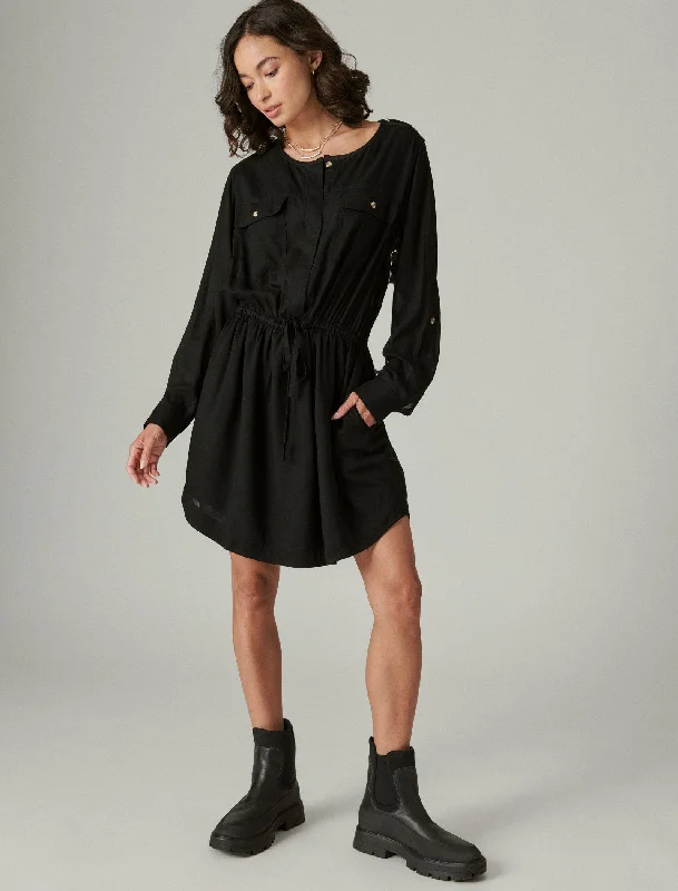 Lucky Brand Women's Relaxed Surplus Shirtdress