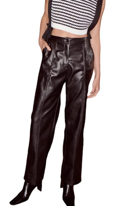 Women's Anders Faux Leather Pant In Blk