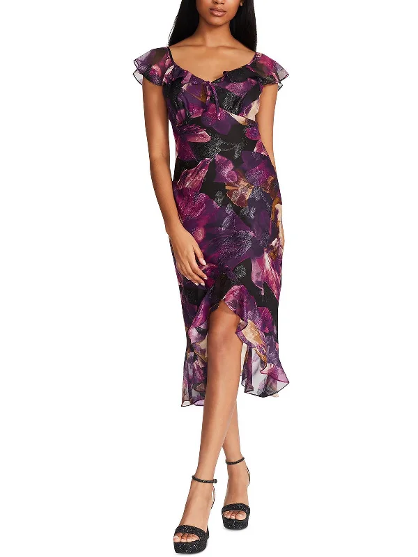 Womens Chiffon Printed Maxi Dress